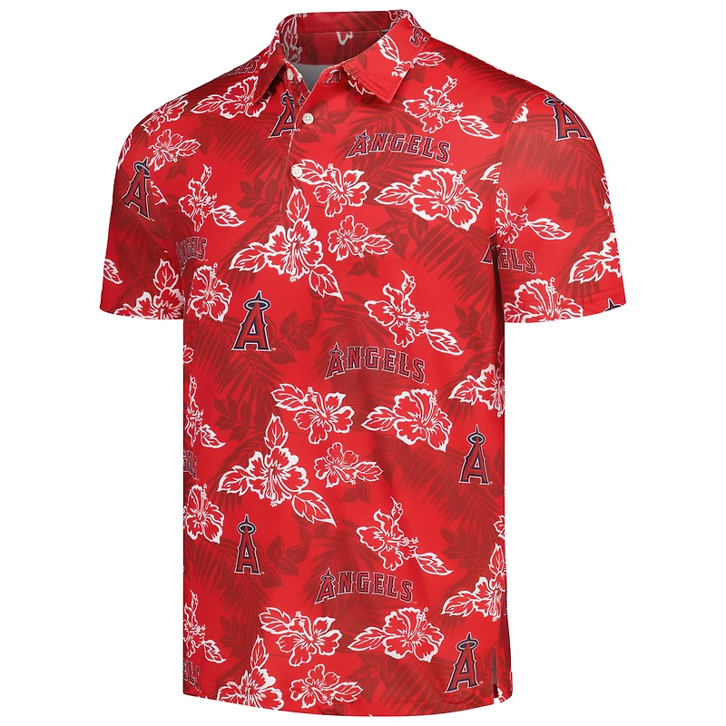 Polo Performance Los Angeles Angels Reyn Spooner rouge pour homme