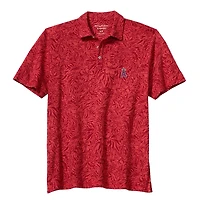 Men's Tommy Bahama  Red Los Angeles Angels Wild Hibiscus Tri-Blend IslandZone Polo