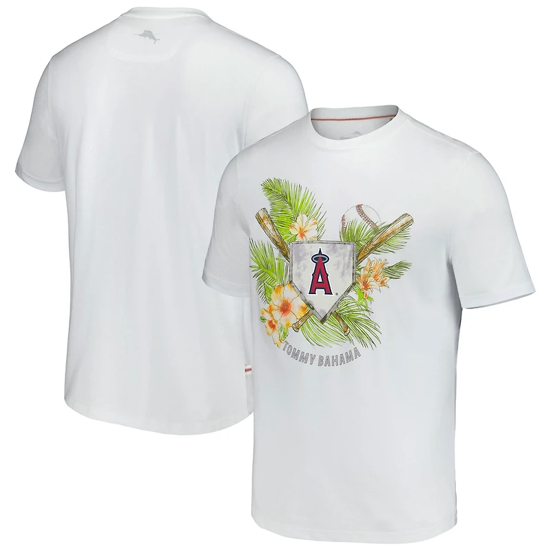 T-shirt Tommy Bahama blanc Los Angeles Angels Island League pour homme