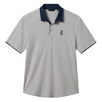 Men's TravisMathew  Gray Los Angeles Angels Victory Vibes Polo