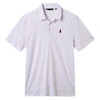 Polo TravisMathew blanc Los Angeles Angels Crowd Roar pour homme, mélange de trois matières