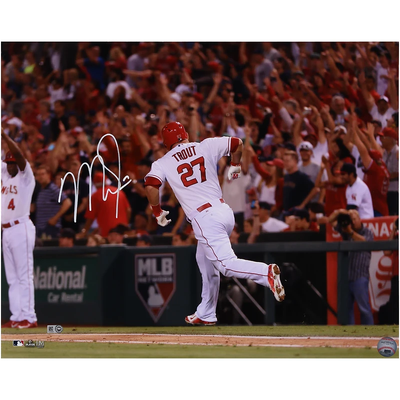 Photographie autographiée de Mike Trout des Los Angeles Angels