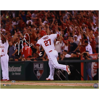 Photographie autographiée de Mike Trout des Los Angeles Angels