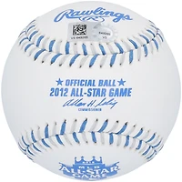 Baseball autographié par Mike Trout des Los Angeles Angels avec le logo ASG 2012 et l'inscription « 12 ASG First ASG »