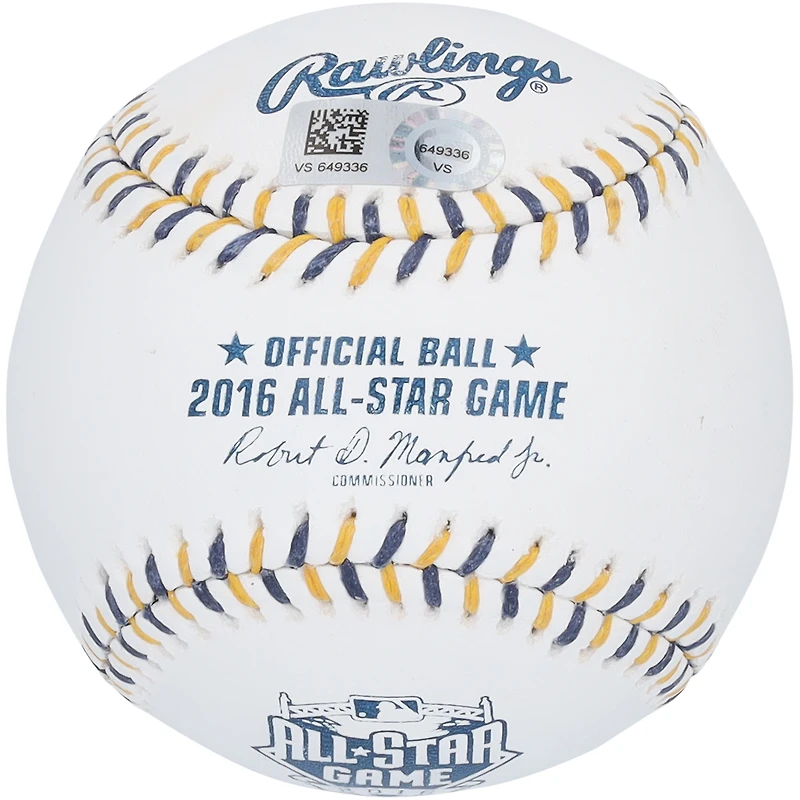 Logo autographié par Mike Trout des Los Angeles Angels lors du match des étoiles 2016