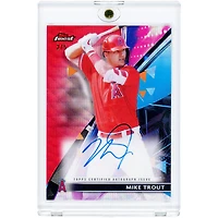 Carte autographiée de Mike Trout (Los Angeles Angels) Topps Finest Red Wave Refractor 2021 #FA-MT #2/5