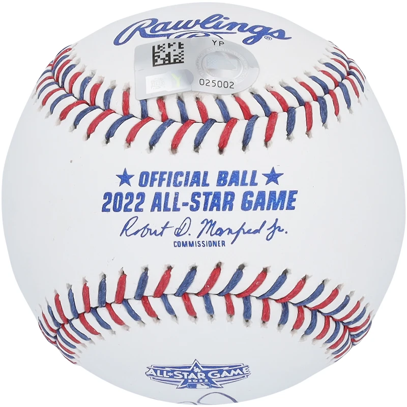 Logo autographié par Mike Trout des Los Angeles Angels pour le match des étoiles 2022