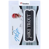 Mike Trout Los Angeles Angels Autographed 2023 Topps Sterling Game Used Nameplate Bat Barrel #ABN-MT #1/1 Card