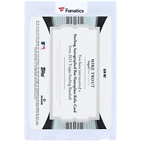 Carte autographiée Mike Trout des Angels de Los Angeles, édition 2023 Topps Sterling, avec plaque nominative et fût de batte utilisé en match #ABN-MT #1/1