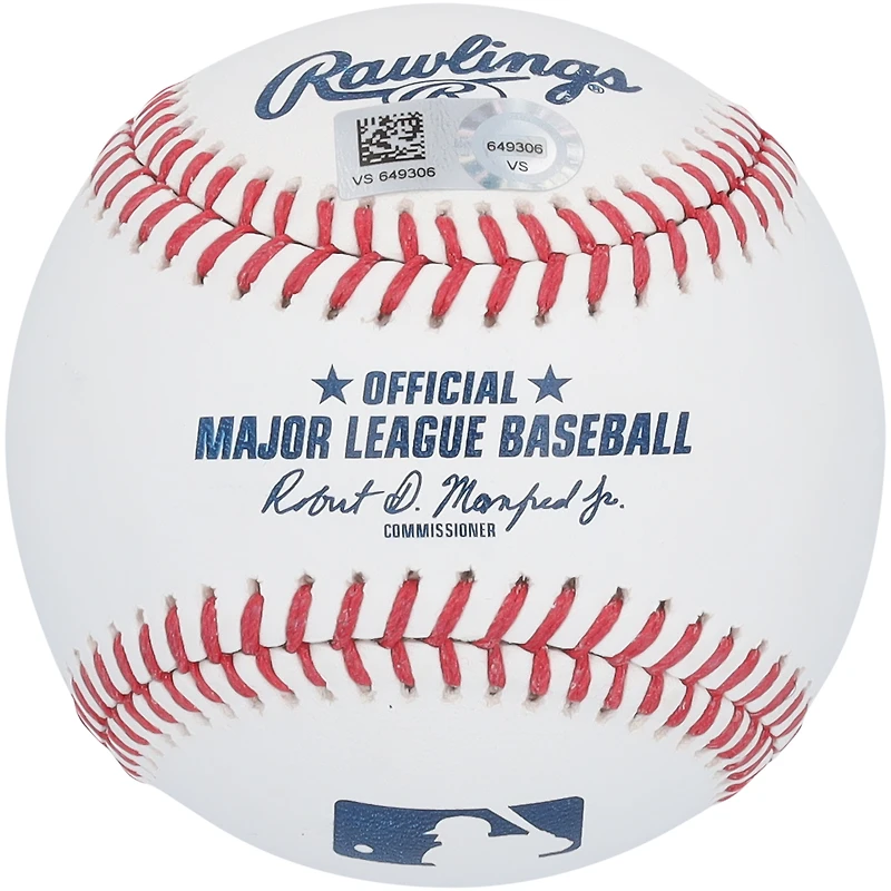 Baseball autographié par Mike Trout des Los Angeles Angels avec l'inscription "KIIIIID"