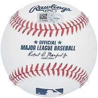 Baseball autographié par Mike Trout des Los Angeles Angels avec l'inscription « The Goat »