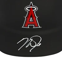 Casque de frappeur noir autographié par Mike Trout des Los Angeles Angels