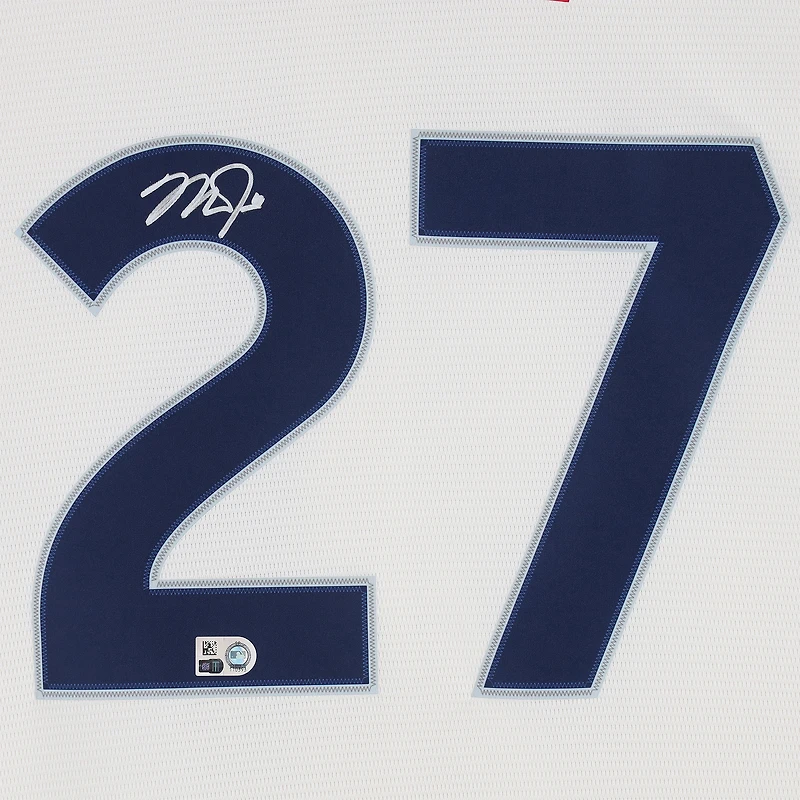 Mike Trout Los Angeles Angels Autographed Cream Nike City Connect Replica Jersey