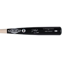 Batte de baseball Old Hickory Game Model autographiée par Mike Trout des Los Angeles Angels avec l'inscription « 12 ROY »
