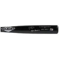 Batte de baseball Old Hickory autographiée par Mike Trout des Los Angeles Angels avec l'inscription « War Machine »