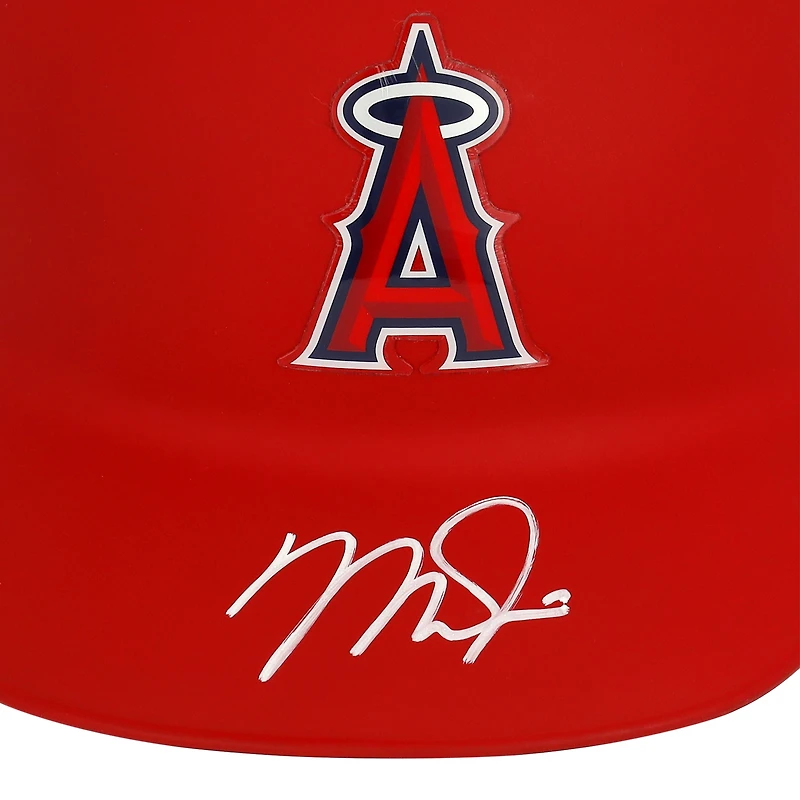Mike Trout Los Angeles Angels Autographed Red Matte Batting Helmet