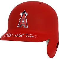 Casque rouge mat autographié par Mike Trout des Los Angeles Angels avec signature du nom complet