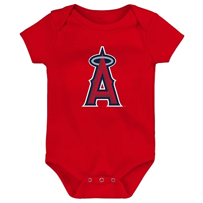Body rouge avec logo de l'équipe principale Los Angeles Angels pour nouveau-né et bébé