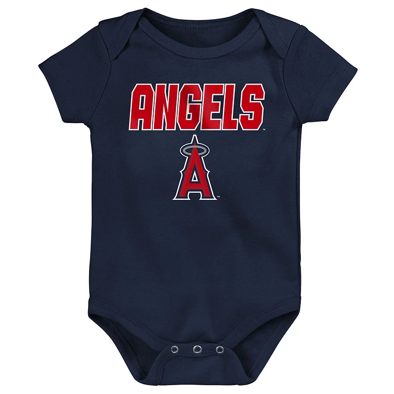 Ensemble de body 3 pièces Outerstuff pour nouveau-né Los Angeles Angels Home Plate