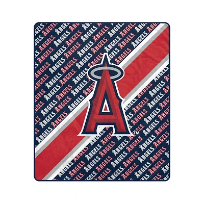Pegasus Los Angeles Angels 60" x 70" Diagonal Lined Wordmark Ultra Soft Blanket