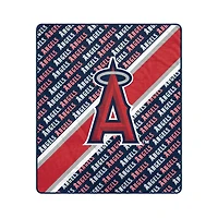 Pegasus Los Angeles Angels 60" x 70" Diagonal Lined Wordmark Ultra Soft Blanket
