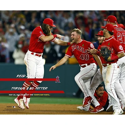 Reid Detmers Los Angeles Angels Unsigned No Hitter Team Celebration Photograph