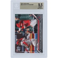 Shohei Ohtani Los Angeles Angels 2023 Topps Now 1st Sho of Career in Game 1, 2 HR Encore in Game 2 #625 BGS Authenticated 9.5 Card