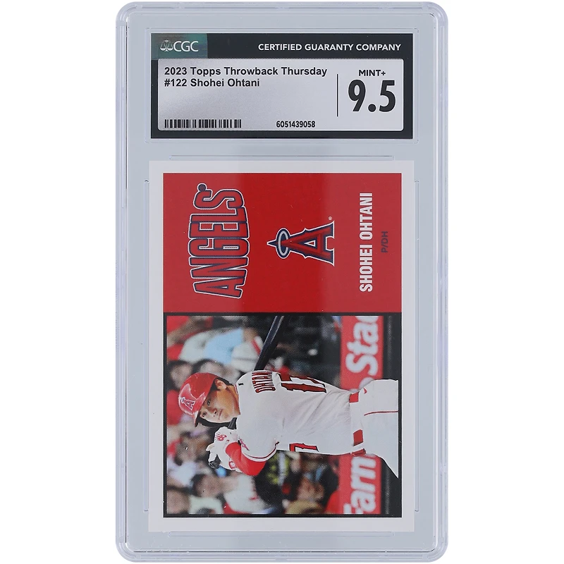 Shohei Ohtani Los Angeles Angels 2023 Topps Throwback Thursday #122 CGC Authenticated 9.5 Card