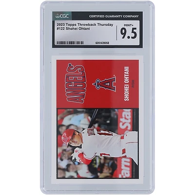 Shohei Ohtani Los Angeles Angels 2023 Topps Throwback Thursday #122 CGC Authenticated 9.5 Card