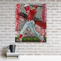 Impression giclée sur toile tendue de Shohei Ohtani Los Angeles Angels 16" x 20" - Art par Cortney Wall - Édition limitée de 2021