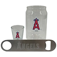 Ensemble de trois verres à bière, verres à liqueur et décapsuleur de 2 oz de The Memory Company Los Angeles Angels