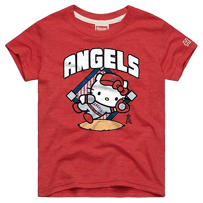 Toddler Homage  Red Los Angeles Angels Hello Kitty x MLB Tri-Blend T-Shirt
