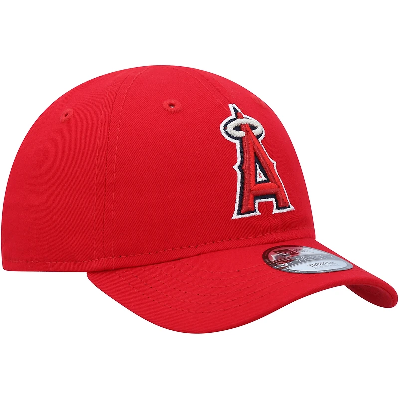 Casquette réglable rouge Los Angeles Angels Team 9TWENTY New Era pour tout-petit