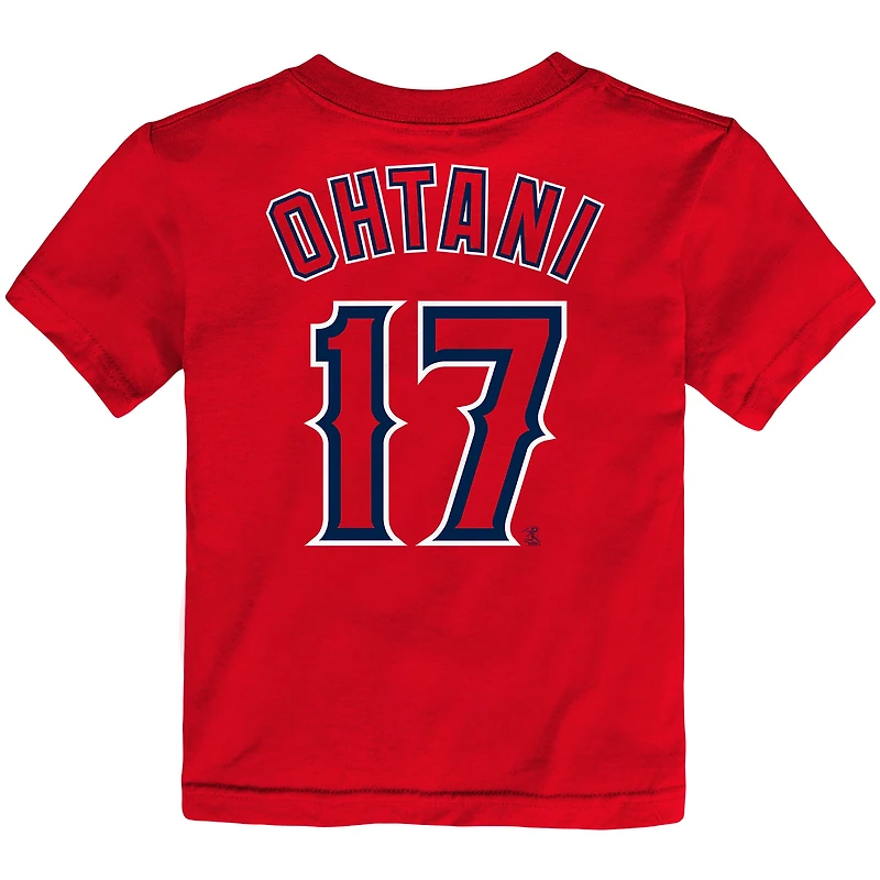 T-shirt avec nom et numéro du joueur des Los Angeles Angels Nike Shohei Ohtani pour tout-petits