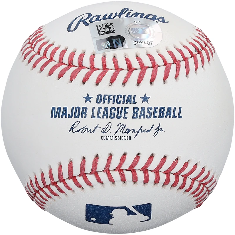 Balle de baseball autographiée par Tyler Bremner des Angels de Los Angeles avec inscription « 2e choix de 2025 »