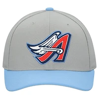 Casquette ajustable unisexe Mitchell & Ness grise Los Angeles Angels Basic Coop Pro