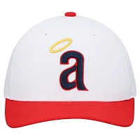 Casquette ajustable unisexe Mitchell & Ness blanche Los Angeles Angels Basic Coop Pro