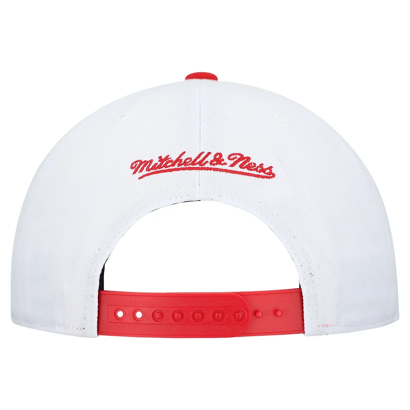 Casquette ajustable unisexe Mitchell & Ness blanche Los Angeles Angels Basic Coop Pro