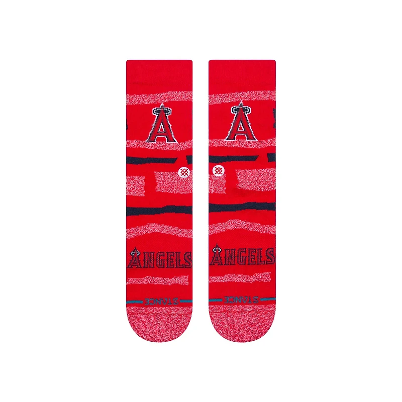 Chaussettes unisexes Stance Los Angeles Angels Squeeze Tri-Blend Knit Crew
