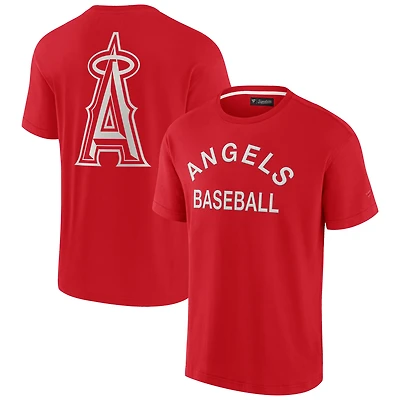 T-shirt unisexe Fanatics rouge Los Angeles Angels Elements super doux à manches courtes