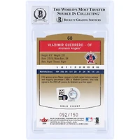 Vladimir Guerrero Los Angeles Angels Autographed 2004 Fleer Skybox L.E. Gold Proof #68 #/150 Beckett Fanatics Witnessed Authenticated 10 Card