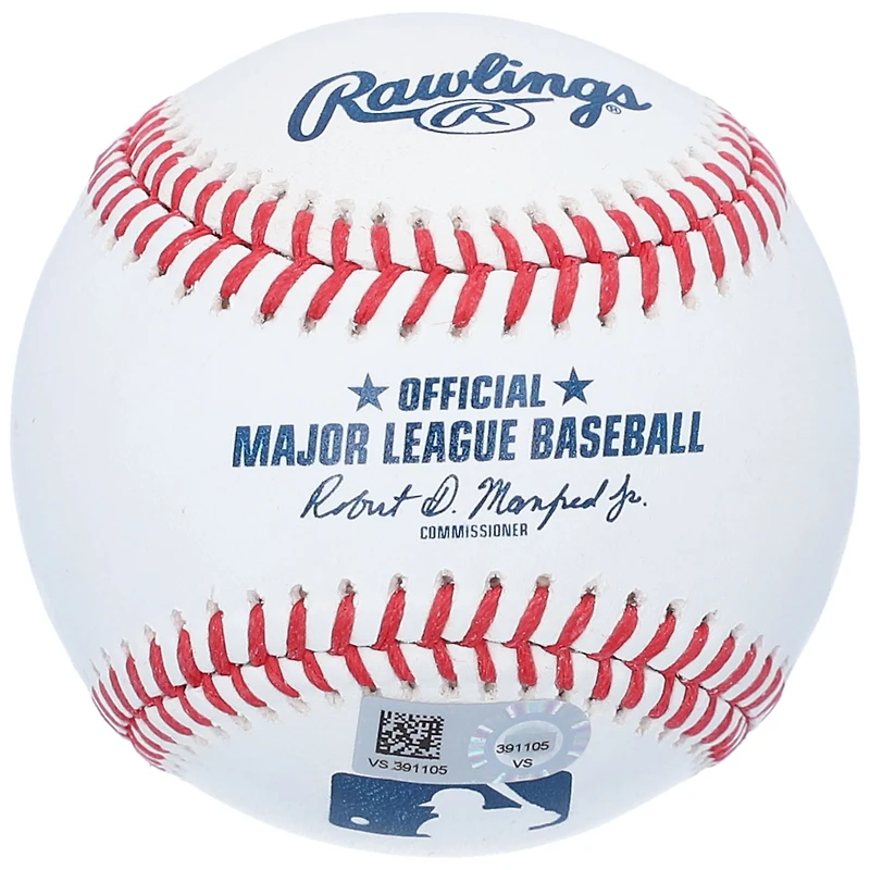 Ballon de baseball autographié par Vladimir Guerrero des Los Angeles Angels avec l'inscription « HOF 18 »