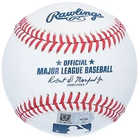 Ballon de baseball autographié par Vladimir Guerrero des Los Angeles Angels avec l'inscription « HOF 18 »