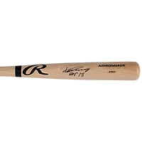Vladimir Guerrero Los Angeles Angels Autographed Blonde Rawlings Pro Bat with "HOF 18" Inscription