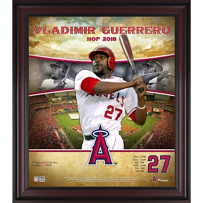 Vladimir Guerrero Los Angeles Angels Framed 15" x 17" Hall of Fame Career Profile