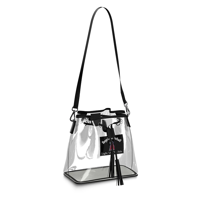 WEAR by Erin Andrews Los Angeles Angels Clear Stadium Bucket Purse