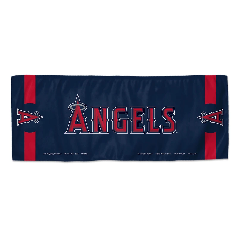 Serviette rafraîchissante double face WinCraft Los Angeles Angels 30,5 x 76,2 cm
