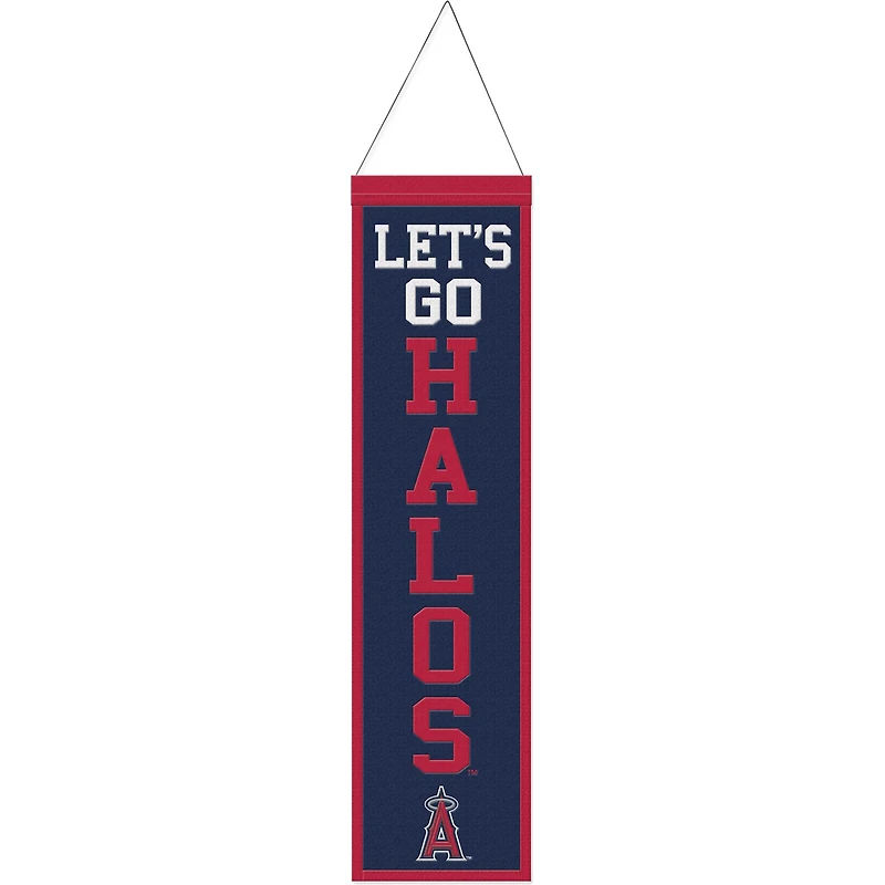 Bannière WinCraft Los Angeles Angels 8" x 32" Slogan Wool