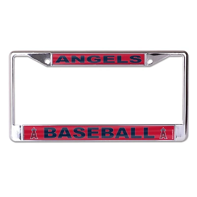 Cadre de plaque d'immatriculation en métal WinCraft Los Angeles Angels, logo secondaire, taille S/L