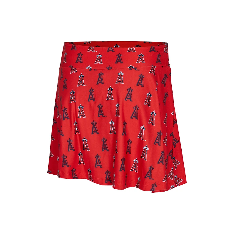 Ensemble débardeur et jupe-short en tricot rouge Los Angeles Angels de Concepts Sport pour femmes